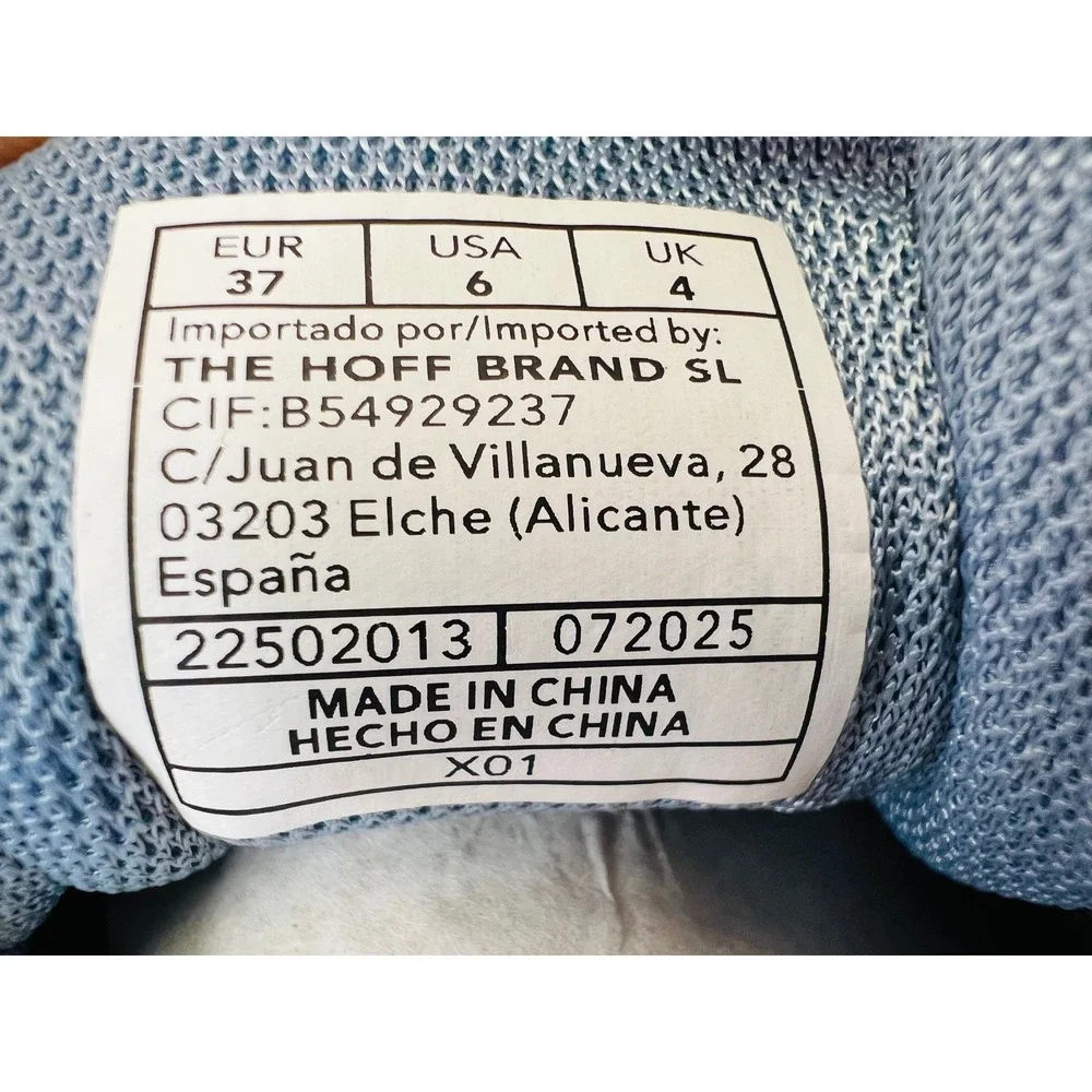 HOFF City Amsterdam Sneakers Brown Blue Suede Low Top Trainers Womens Size‎ 6